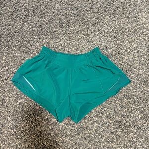 Lululemon Athletica Vibrant Green Athletic Shorts